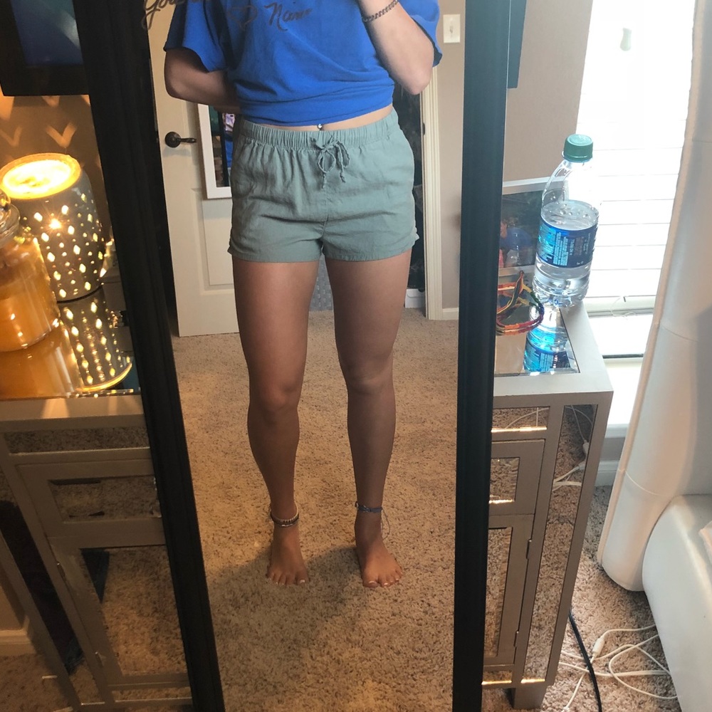 loose shorts.